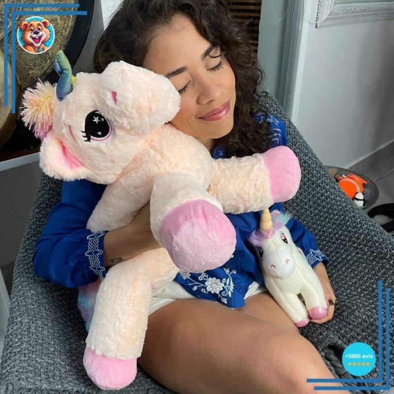 Peluche licorne arc-en-ciel toute douce – Image 3