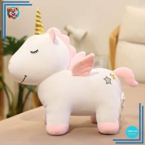 Peluche licorne blanche