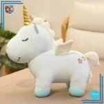 Peluche licorne bleu