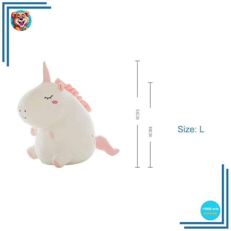 Peluche licorne super douce blanche – Image 10
