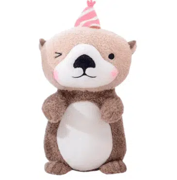 Peluche loutre à chapeau
