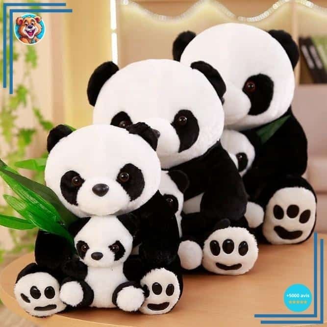 Peluche maman et bébé panda – Image 7