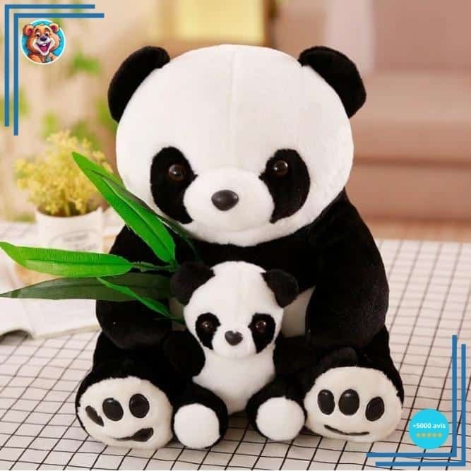 Peluche maman et bébé panda – Image 8