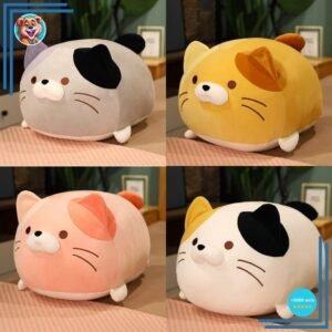 Peluche oreiller chat doux