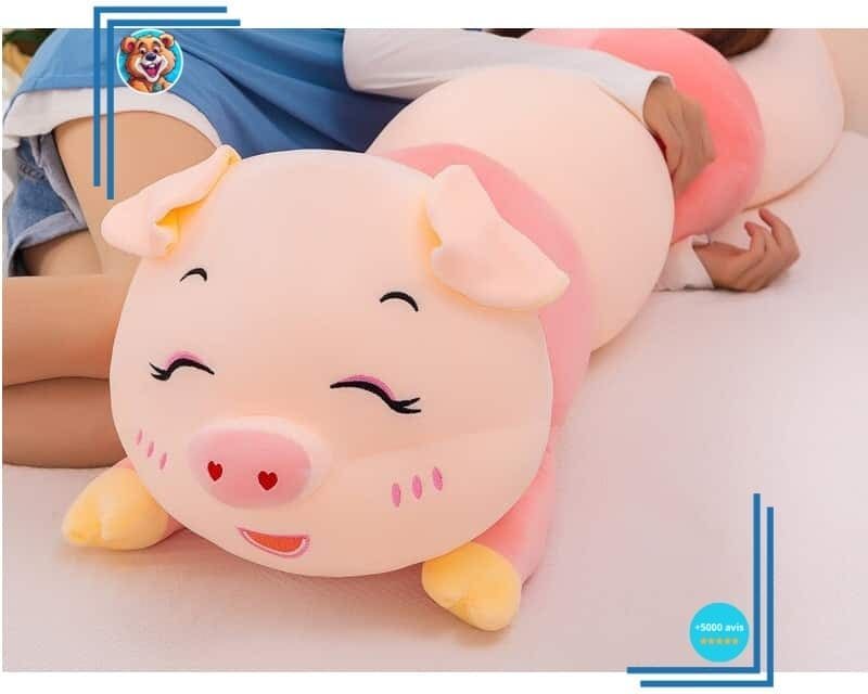 Peluche oreiller en forme de cochon doux – Image 5