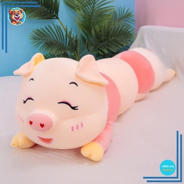 Peluche oreiller en forme de cochon doux – Image 4