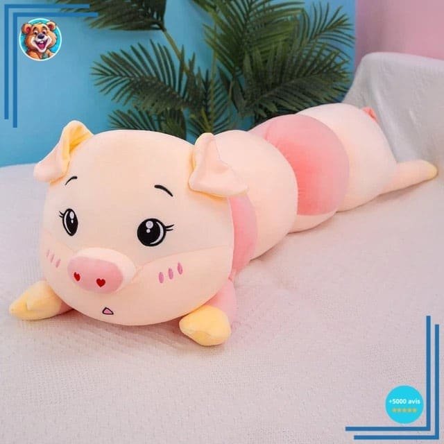 Peluche oreiller en forme de cochon doux