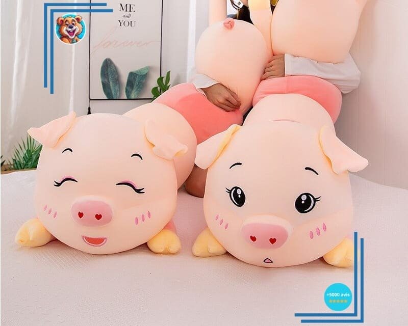 Peluche oreiller en forme de cochon doux – Image 2