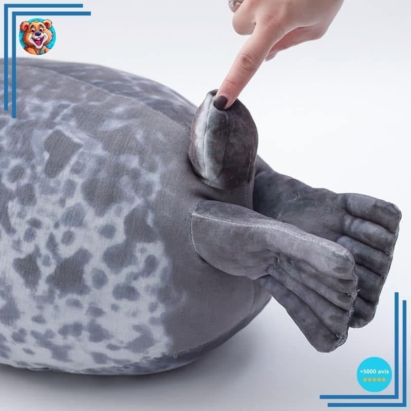 Peluche oreiller en forme de phoque – Image 4