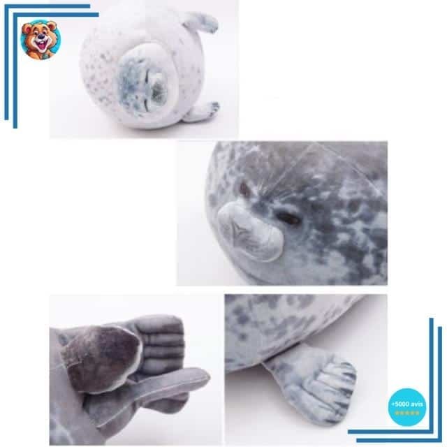 Peluche oreiller en forme de phoque – Image 6