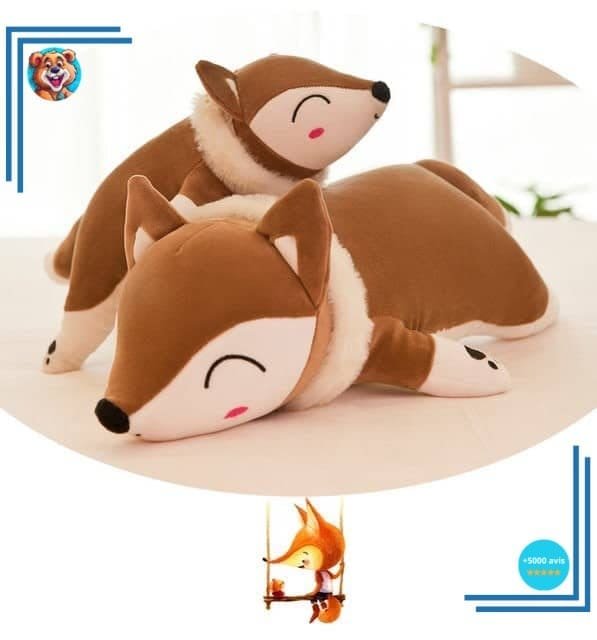 Peluche oreiller en forme de renard – Image 5