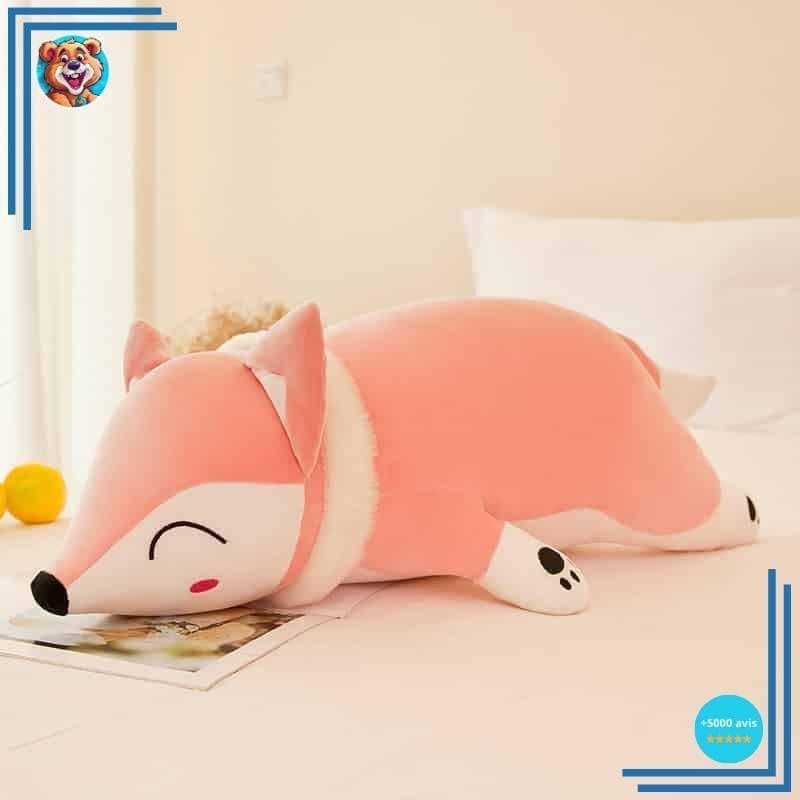 Peluche oreiller en forme de renard