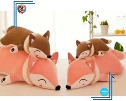 Peluche oreiller en forme de renard – Image 3