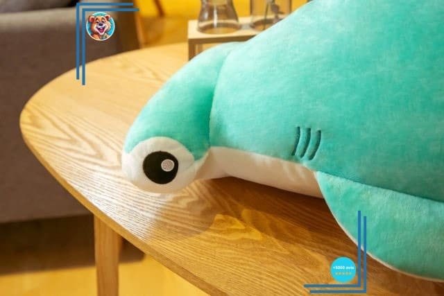 Peluche oreiller requin tête de marteau – Image 6