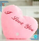 Peluche oreiller rose I Love You