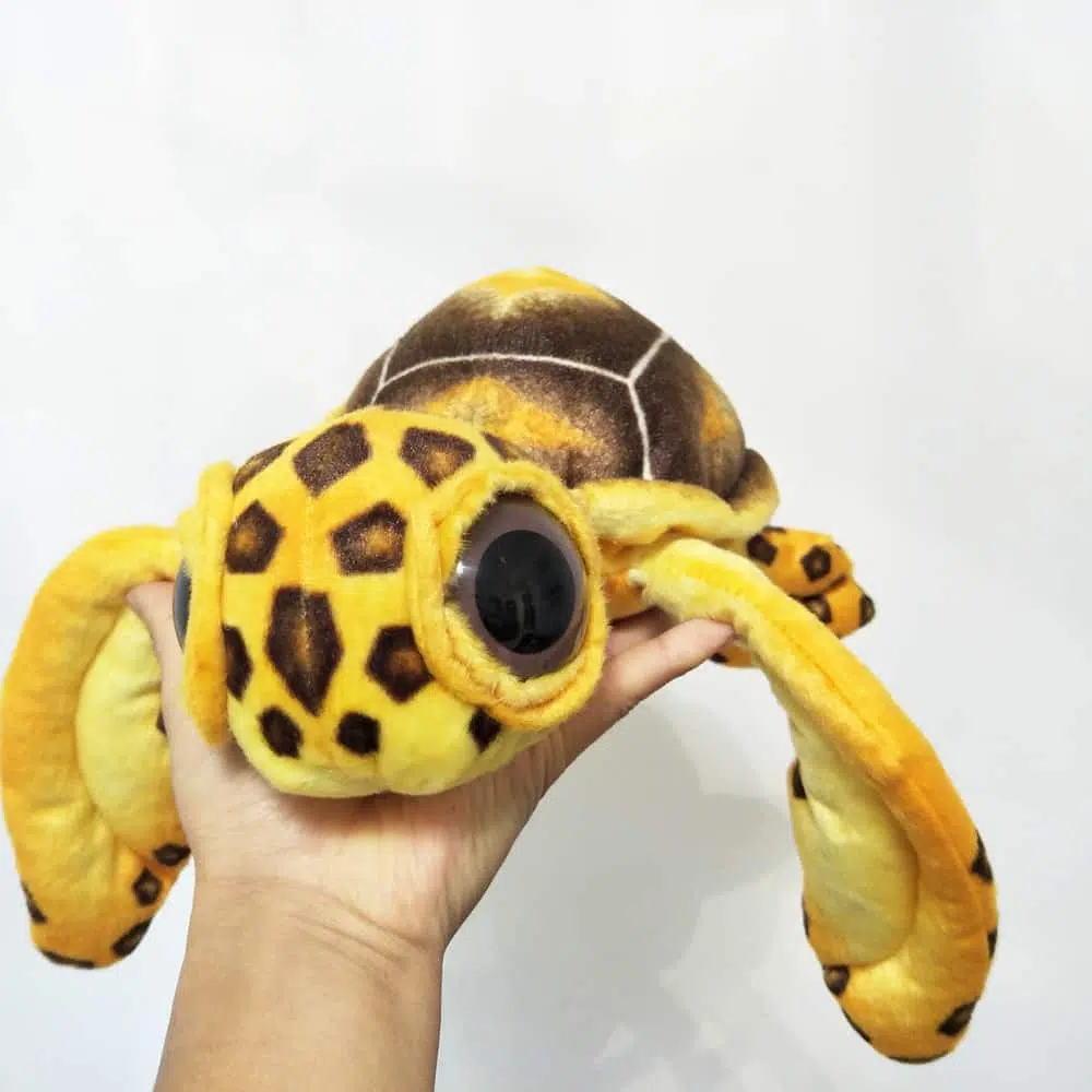 Peluche oreiller tortue à grands yeux – Image 5