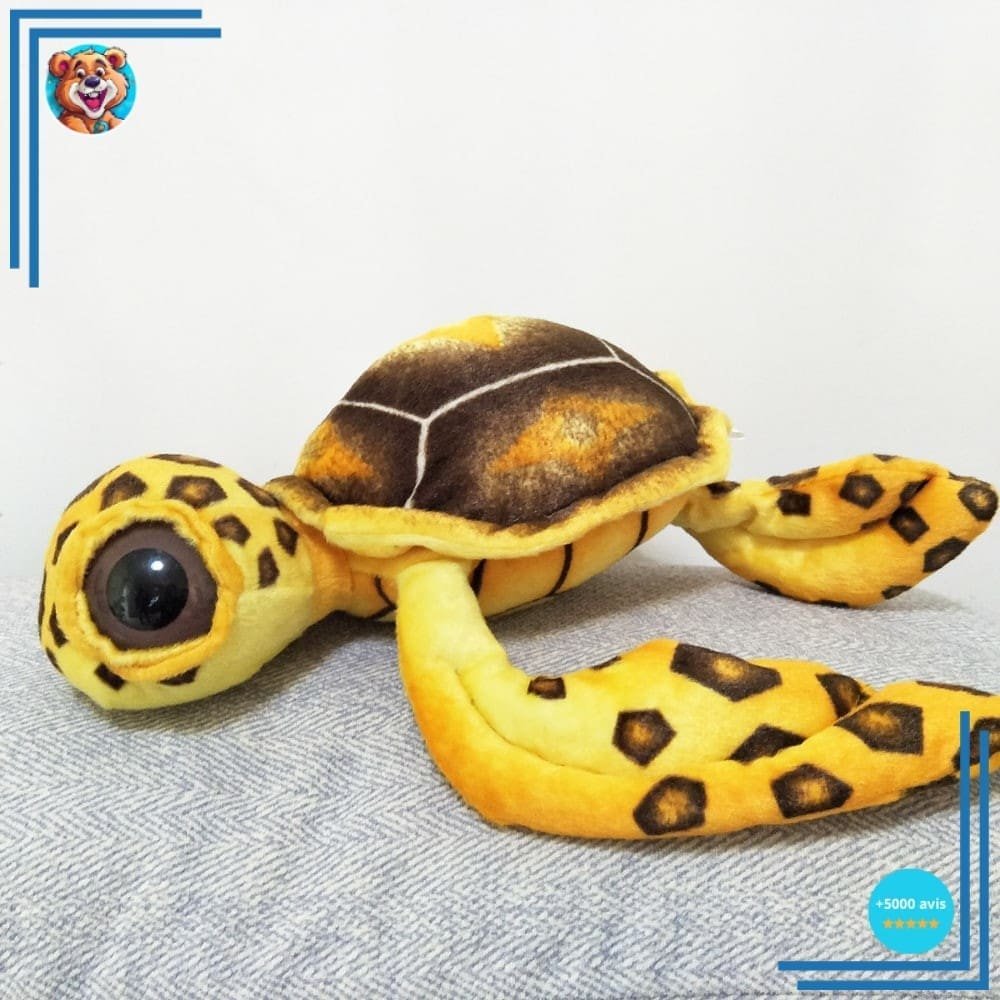 Peluche oreiller tortue à grands yeux – Image 4