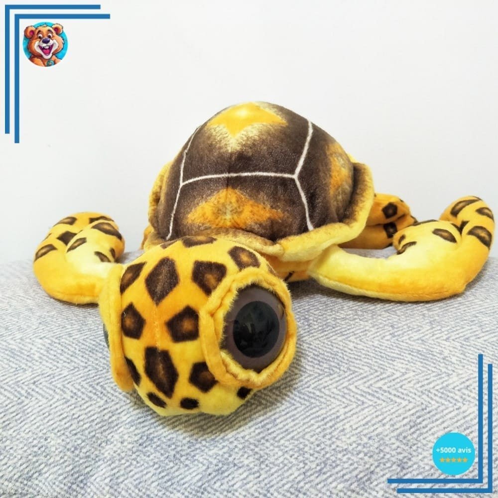 Peluche oreiller tortue à grands yeux – Image 3