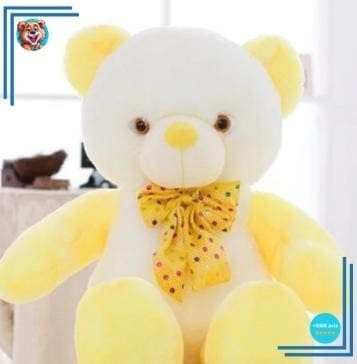 Peluche ours jaune kawaii