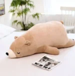 Peluche ours marron qui dort