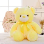 Peluche ours oreiller LED jaune