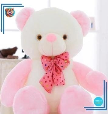 Peluche ours rose kawaii