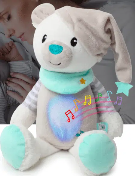 Peluche ours veilleuse musicale – Image 2