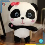 Peluche panda Baby Bus rose
