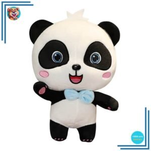 Peluche panda Baby Bus bleu