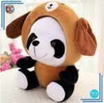 Peluche panda déguisé en chien