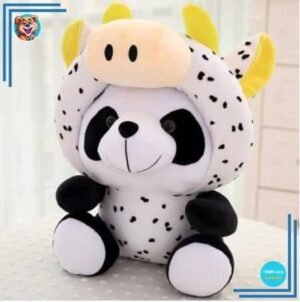 Peluche panda déguisé en vache