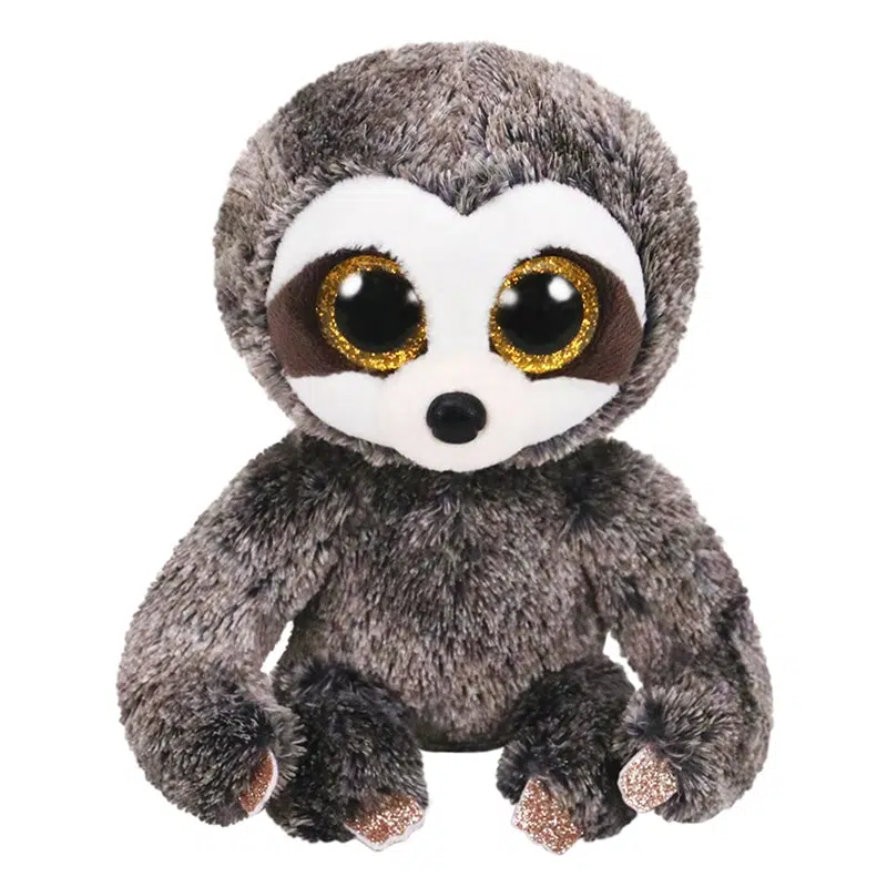 Peluche paresseux avec yeux brillants