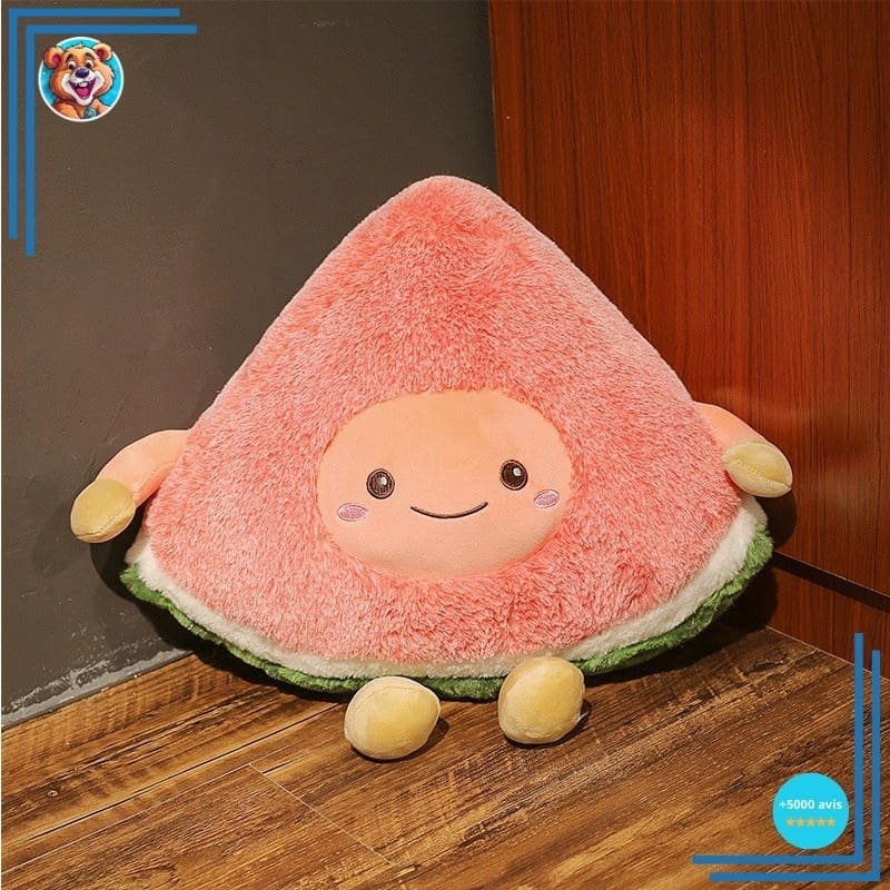 Peluche douce en forme de fruit pastèque – Image 2
