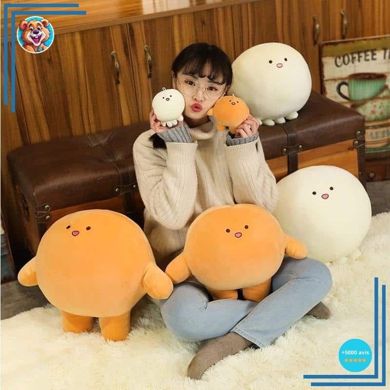 Peluche pieuvre Kirby orange – Image 4