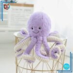 Peluche pieuvre violette super mignonne