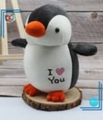 Peluche pingouin I love you