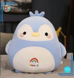 Peluche pingouin arc-en-ciel