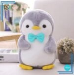 Peluche pingouin nœud papillon