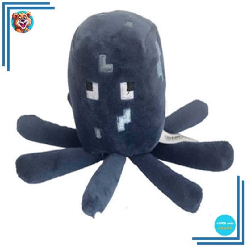 Peluche poulpe Minecraft