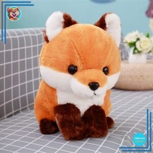 Peluche renard mignonne marron Kawaii