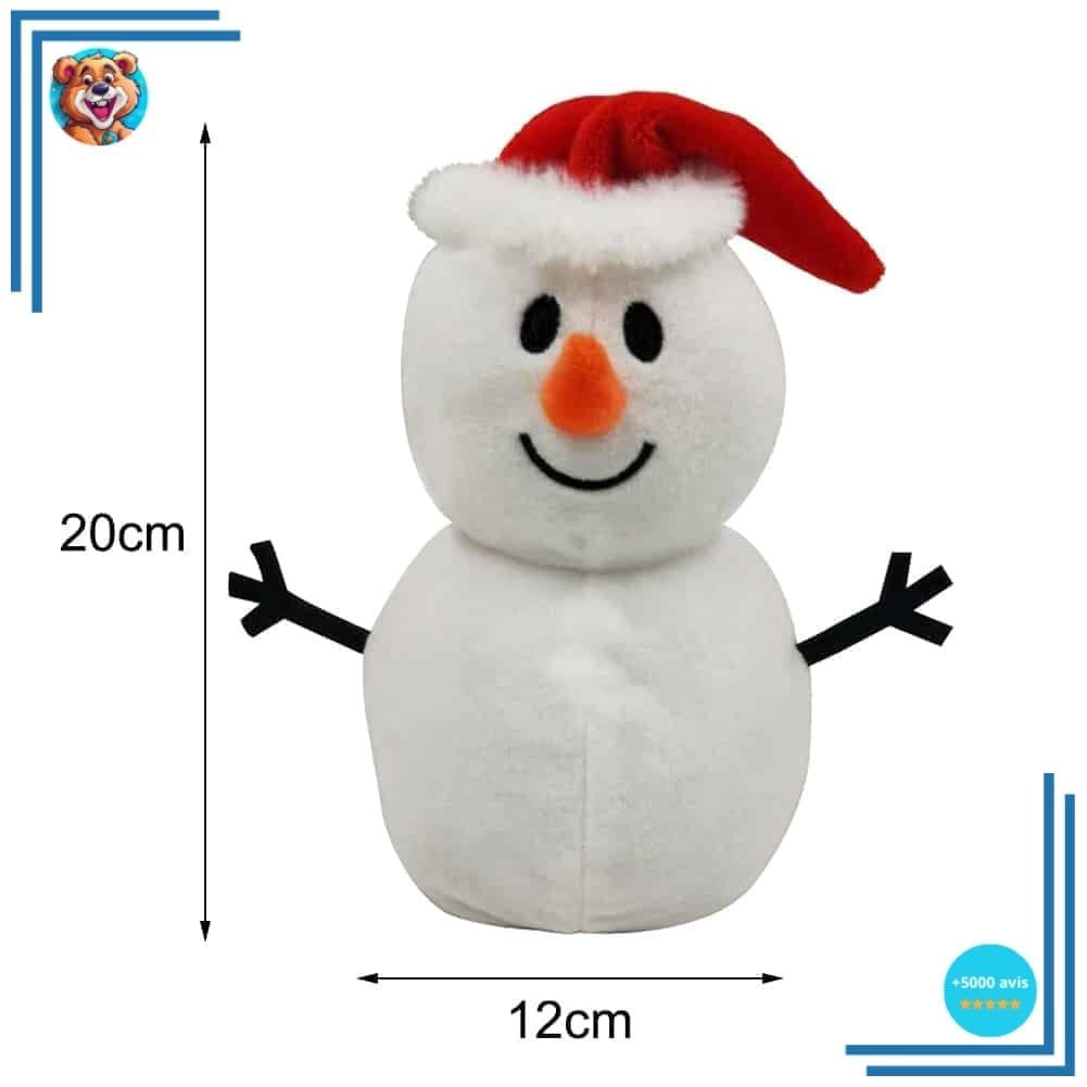 Peluche réversible bonhomme de neige – Père Noël – Image 2