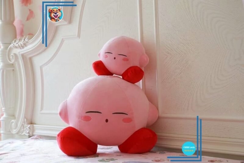 Peluche rose de Kirby qui dort