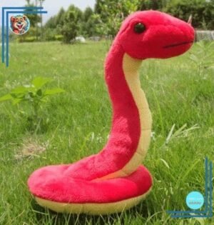 Peluche serpent rouge trop mignon
