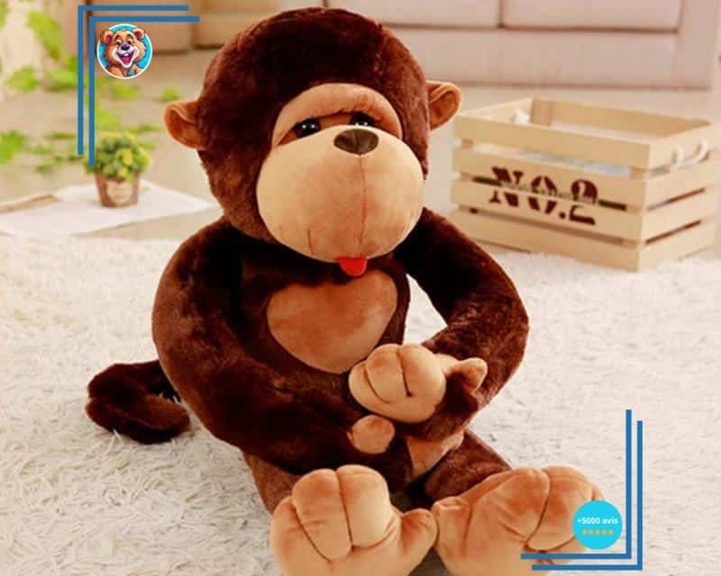 Peluche singe à câlins