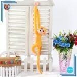 Peluche singe kawaii longue queue jaune