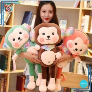 Peluche singe rouge kawaii