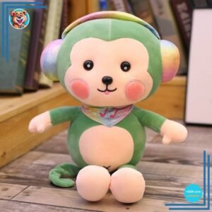 Peluche singe verte kawaii