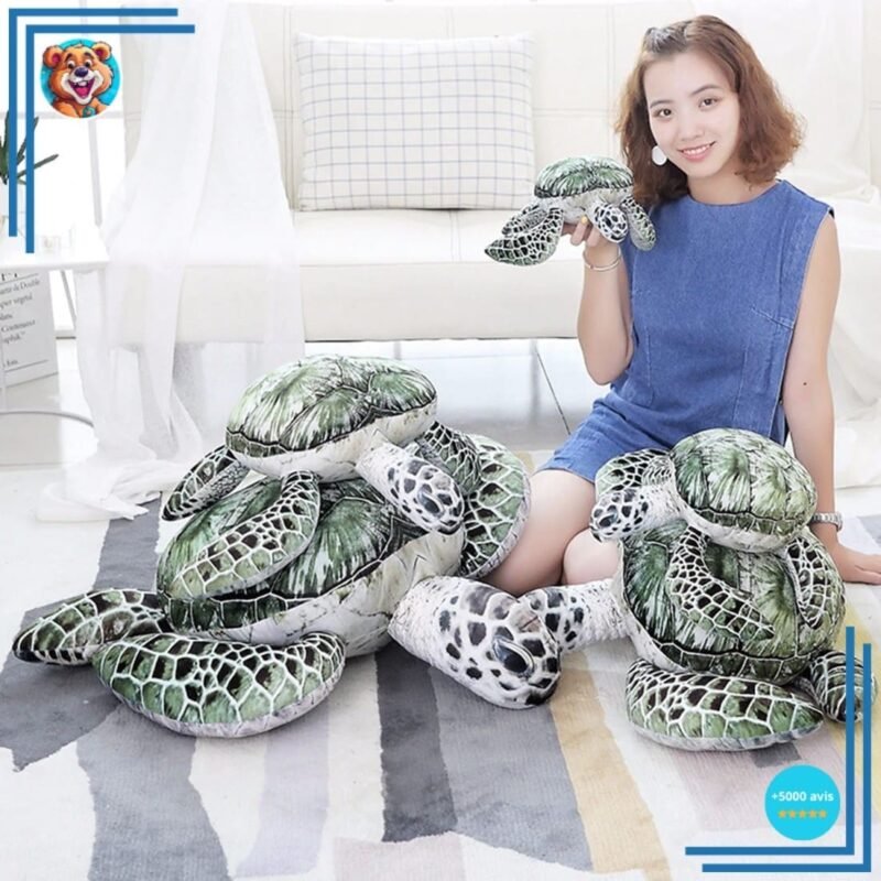 Peluche tortue de mer verte – Image 2
