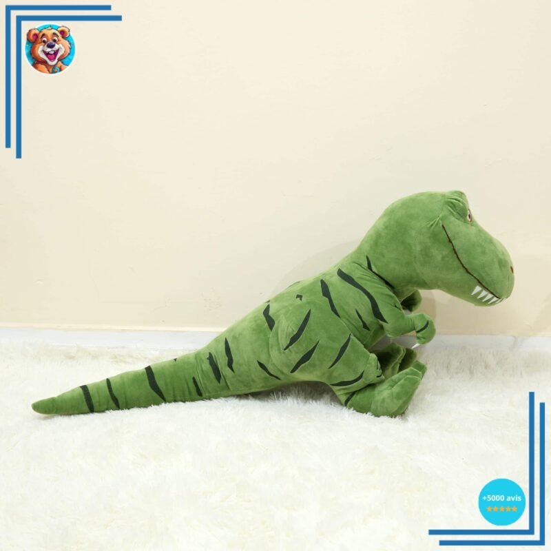 Peluche tyrannosaure adorable verte – Image 3