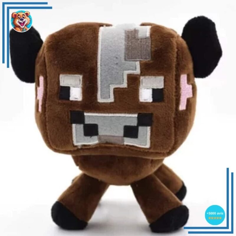 Peluche vache Minecraft